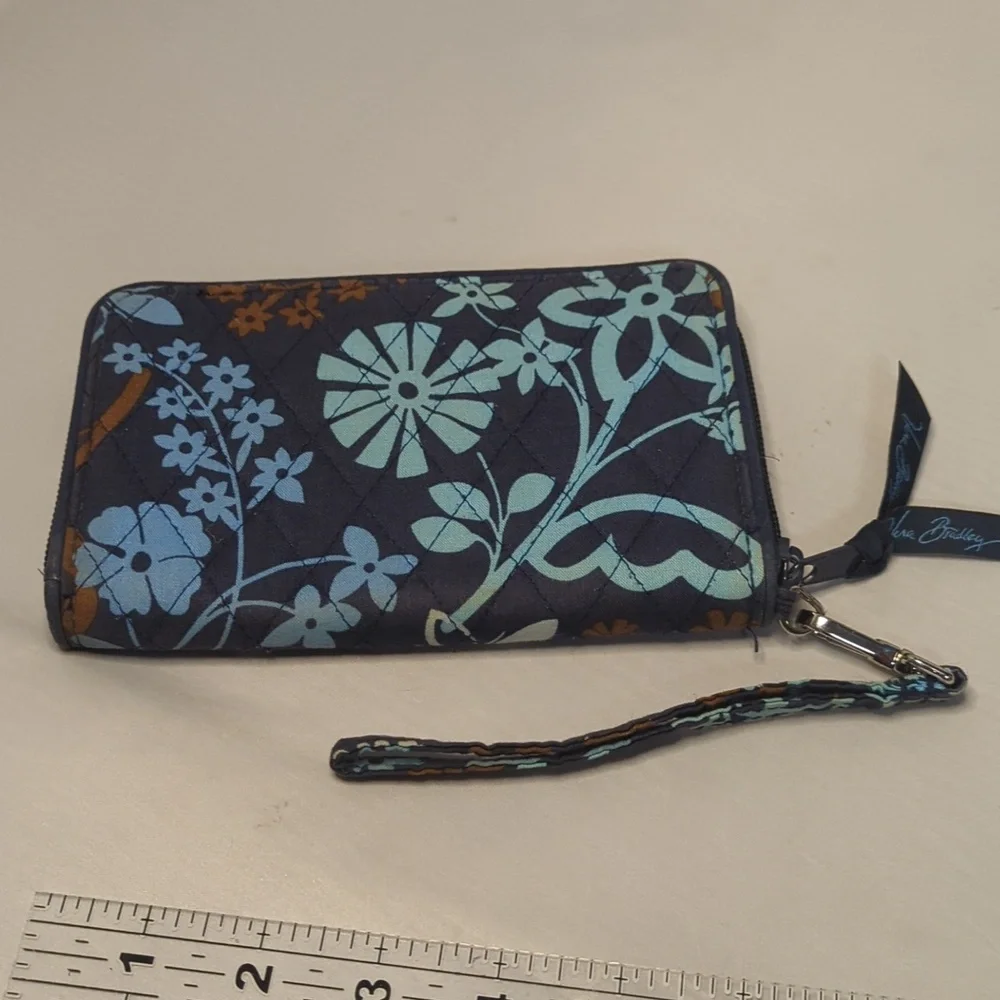 Vera Bradley Grab & Go Wristlet Wallet Java Floral 2016 Retired